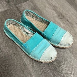 Blue summer shoes